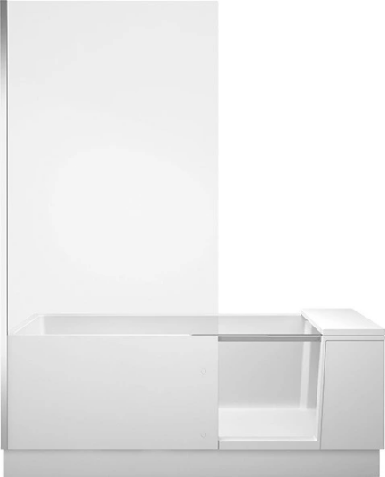 Duravit Dusj + badekar for nisje 1700x750 mm, med panel