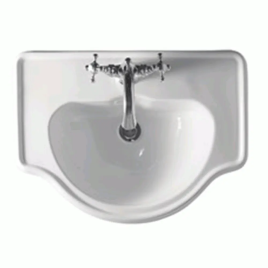 Lavabo Retro 62 Servant for nedfelling 620x455x245 mm, Hvit