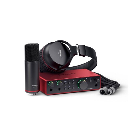 Focusrite Scarlett Studio 2i2 Gen4 Inkl. Mikrofon Og Hodetelefon