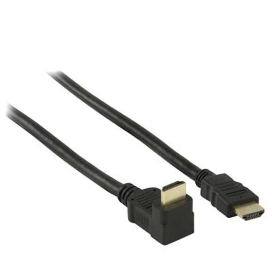 Hdmi-Kabel 1,5 Meter Med 90° Vinkel - Svart