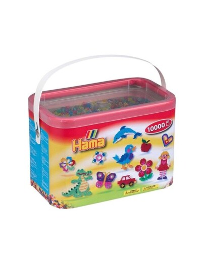 Hama Ironing beads in Bucket-Transparantmix 10.000pcs.