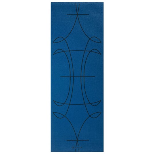 Gaiam Ink Alignment Yoga Mat 6 mm Premium