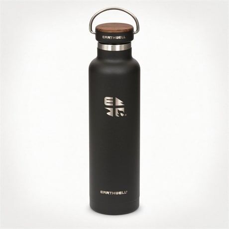 Earthwell Woody bottle thermoflaske 650 ml Black