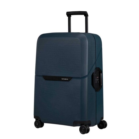 Samsonite Magnum ECO hard Medium koffert 69 cm 4 hjul Midnight Blue