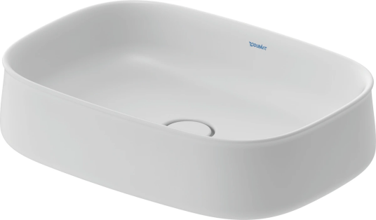 Duravit Zencha Toppmontert Servant 550x390 mm, u/o.l, Hvit Matt m/WG