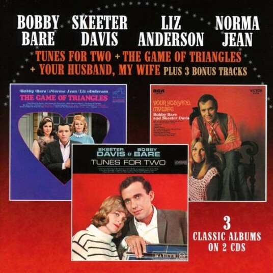 Bobby Bare, Skeeter Davis, Liz Anderson, Norma Jean - Tunes For Two/The Game Of Triangles/Your Husband, My Wife (2CD)