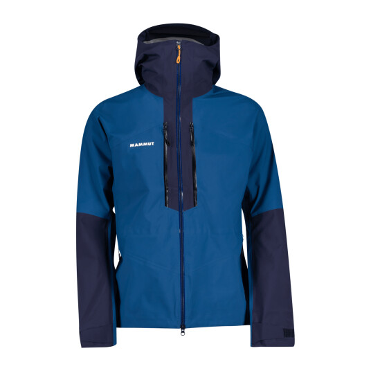 Mammut Taiss HS Hooded Jacket, skalljakke herre XL Deep Ice-marine