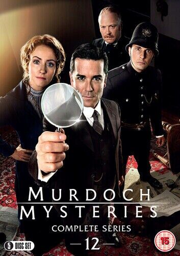 Murdoch Mysteries: Complete Series 12 DVD 2019 Yannick Bisson cert 15 5 discs English Brand New