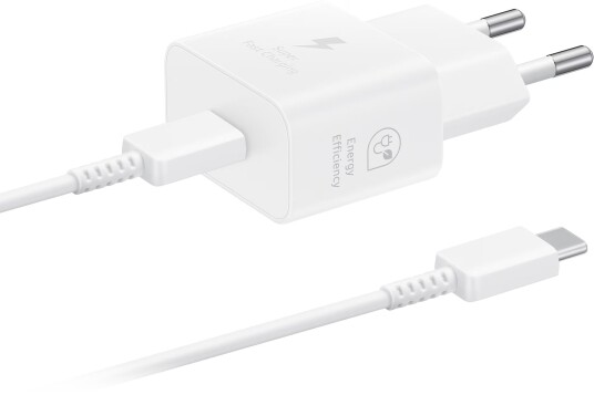 Samsung USB-C 25W vegglader med ladeledning (hvit)