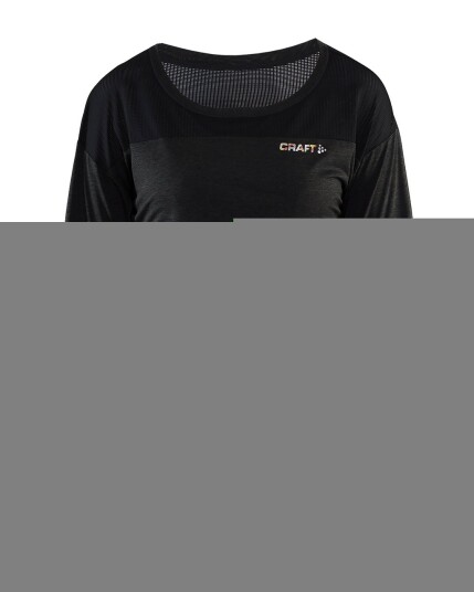 Craft Smart L/S Tee W Black Melange (Storlek L)