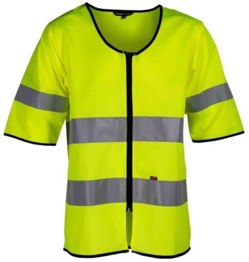 BS Dokka Refleksvest, HiVis kl.3 Unisex, Str. L, HiVis Gul