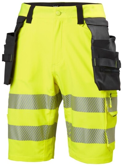 HH ICU BRZ Arbeidsshorts, HiVis kl.1 Mann, Str. C62, Gul