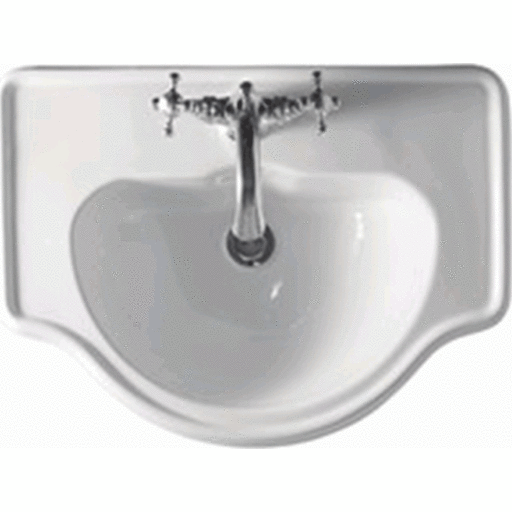 Lavabo Retro servant, 62x45,5 cm, hvit