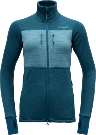 Devold Women's Egga Grid Merino Jacket Bl? XS Woman