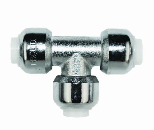 Tectite Classic T-rør 12 mm, Krom