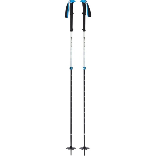 Black Diamond Expedition 2 Pro Ski Poles 105-155 cm, Black/White/Blue