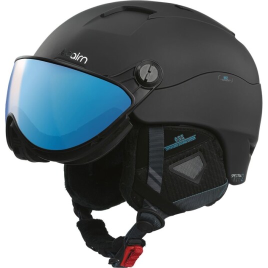 Cairn Spectral Visor Magnet 2 IUM, Skihjelm med Visir, Blackazure 56-57cm