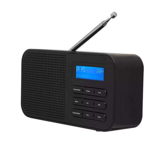 Dab+ Radio Med Klokke Og Alarm 230v Eller Batteridrift - Denver Dab+