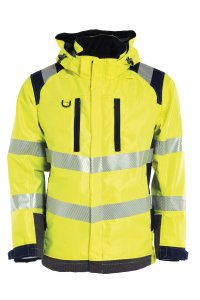 Tranemo 51359494 Flammehemmende skalljakke, gul/marine, 1 stk. XXL