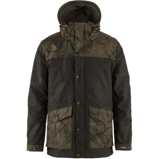 Fjellreven Men's Värmland Wool Jacket S , Dark Olive/Dark Olive