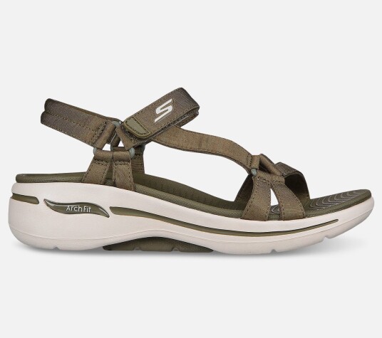 Skechers GO WALK Arch Fit  Elite Sandal 36 Grønn Dame