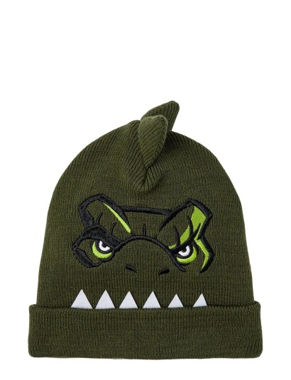 name it Nmmjovanni Jurassic Knit Hat Vde Khaki Name It RIFLE GREEN 46/47,48/49,50/51