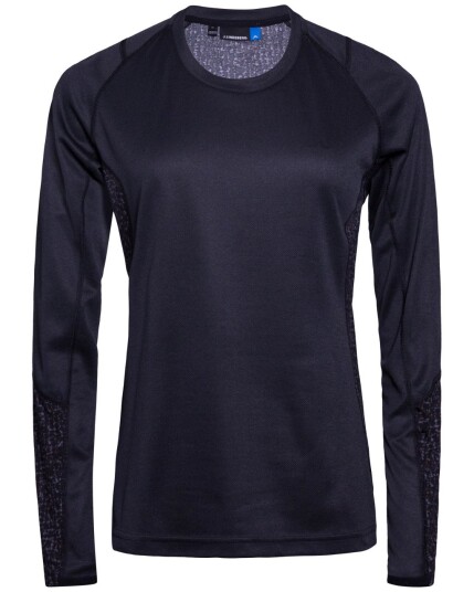 J.Lindeberg Active L/S Tee Elements Jersey W Black Melange (Storlek S)