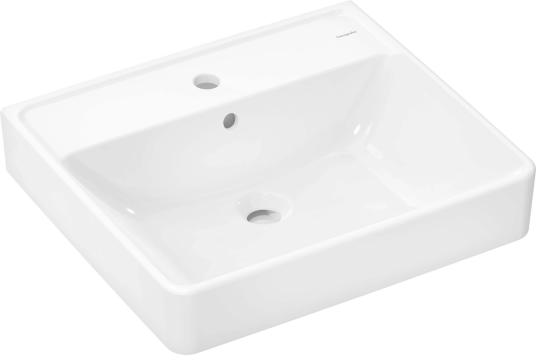 Hansgrohe Xanuia Q Vegghengt Servant 55x48 cm m/1 bl.hull m/ol Hvit