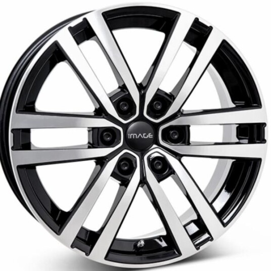 Image Rock Gloss Black Polished 7.5x17 6x114.3 ET50 B66.1