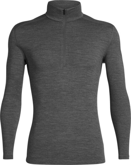 Icebreaker 260 Tech Ls Half Zip Herre Ib/Gritstone Hthr M