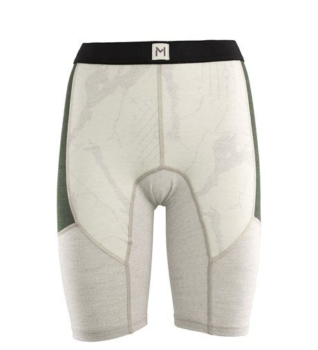 Aclima Lars Monsen Femunden Shorts, Dame Beige Melange Oliven Night (#D6D4C7,#4F5346) Dame M