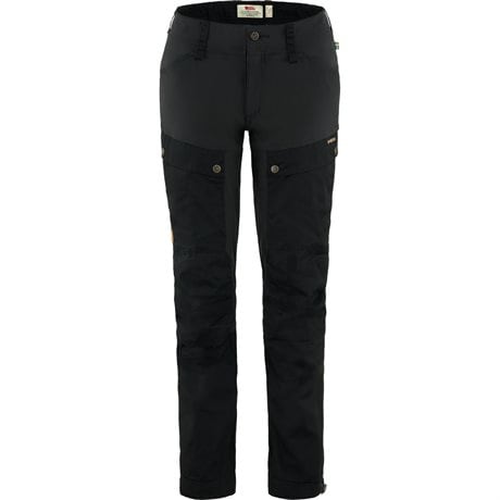 Fjellreven Keb Trousers Long, Dame Sort 40L