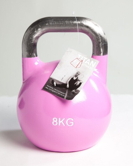 Titan BOX Steel Competition Kettlebell 8 kg PINK