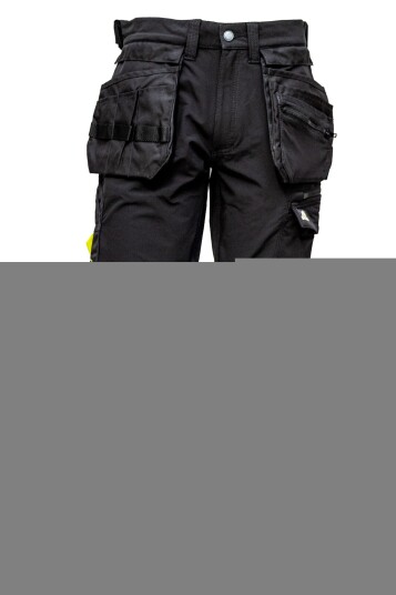 Bulldog 5196 Craft, Removable Hanging Pockets, Braut Stretch Pants, Black, 1 Piece, SBD-5196 48