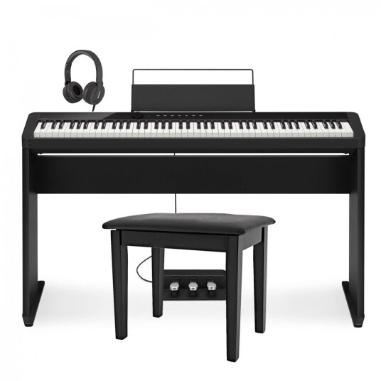 Casio PX S1100 Digitalt Piano Trerammepakke Svart