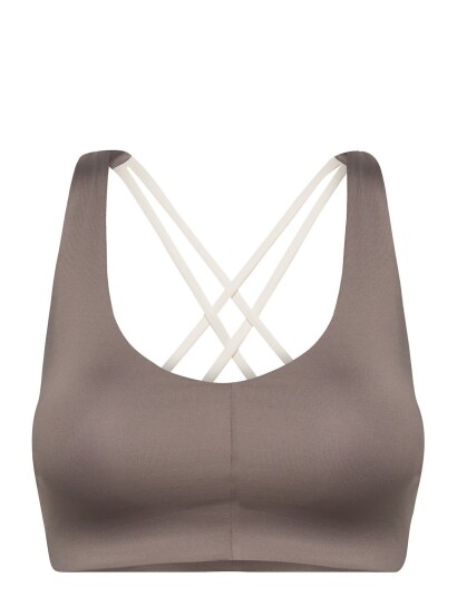 Stay In Place Veda Strap Sports Bra Brown Stay In Place NUTMEG XS