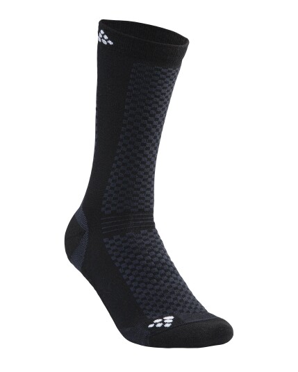 Craft Warm Mid 2-Pack Sock Black/White ( Storlek 34-36 )