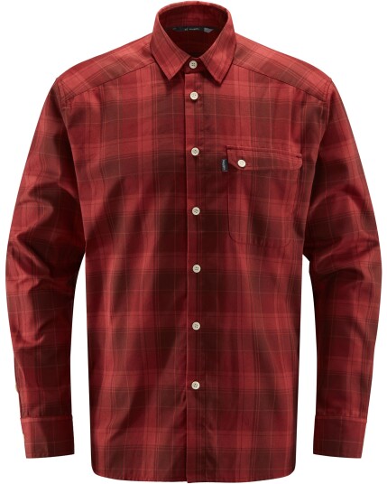 Haglöfs Tarn Flanell Shirt M Maroon Red/Brick Red (Storlek L)