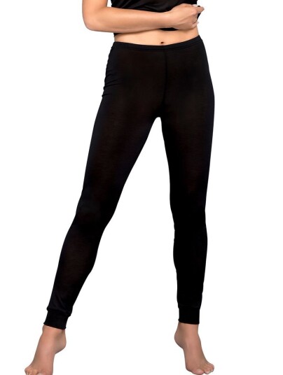 Lady Avenue Pure Silk Jersey Leggings-Xl XL