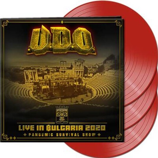 U.D.O. Live In Bulgaria 2020  Pandemic Survival Show 3lp Vinyl Red