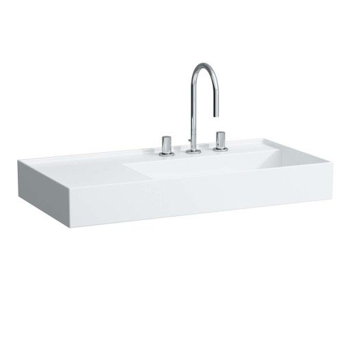 Kartell Laufen servant, 90x46 cm, høyre, hvit