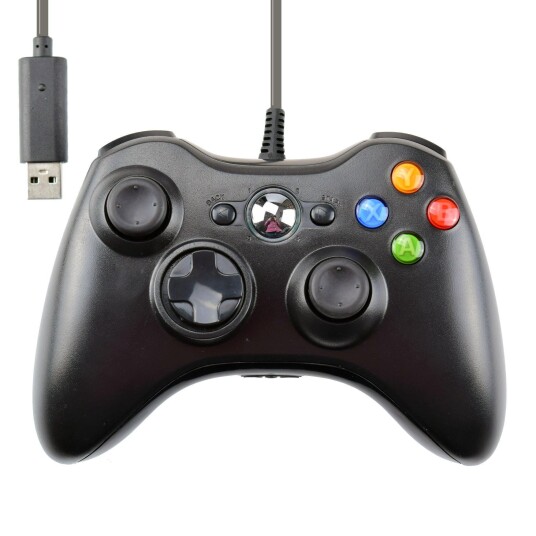 Kablet Kontroller for Xbox 360 - Tredjeparts - Sort