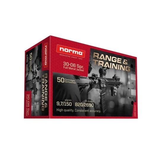 Norma 30-06 Range & Training FMJ 9,7 gram (15,90 pr stk)