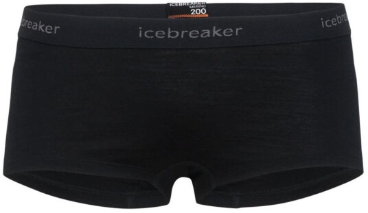 Icebreaker 200 Oasis Boy Shorts Dame Black XL