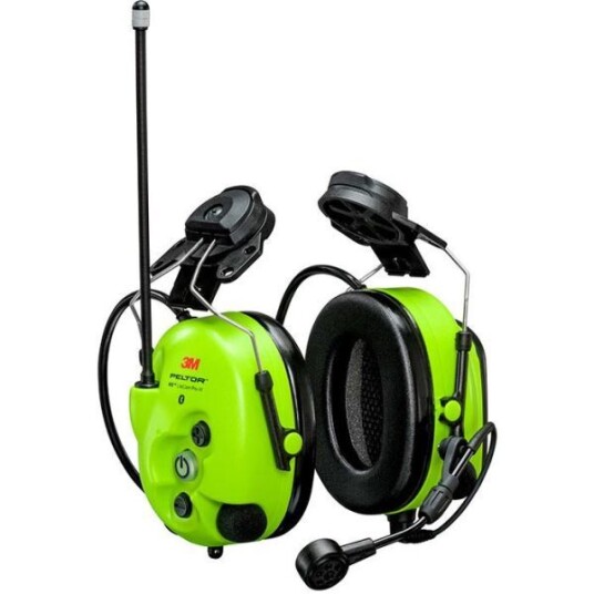 3M Peltor WS LiteCom III Hørselvern med hjelmfeste, Bluetooth, Hi-Viz