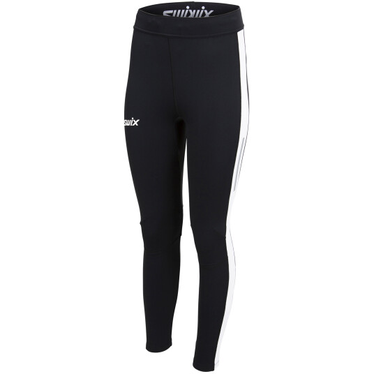 Swix Focus Thights Warm Wmn 22/23, tights langrønn dame S black/bright white