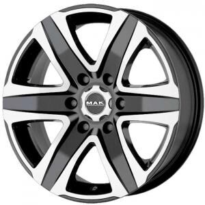 MAK Stone6 Black Polished 6.5x16 6x130 ET54 B84.1