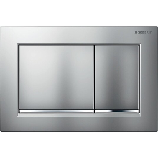 Geberit Omega30 Betjeningsplate Matt Krom/Krom/Matt krom, Easy-Clean