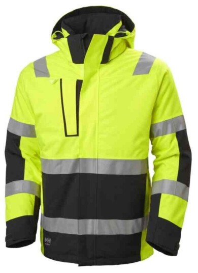 HH Alna 2.0 Vinterjakke, HiVis kl.3 Mann, Str. L, Gul/Sort