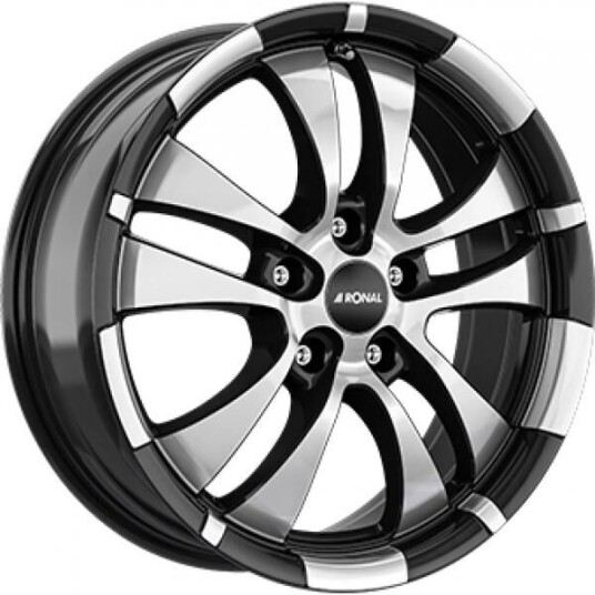 Ronal R59 Gloss Black  Polished 7x16 5x112 ET35 B76